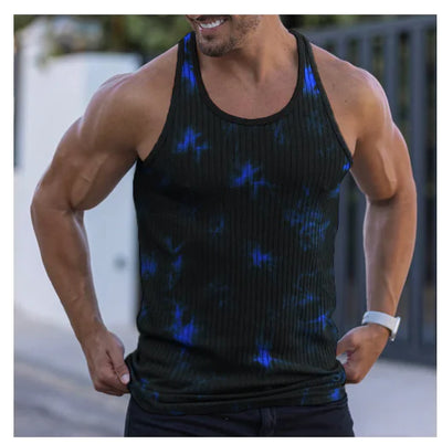 men's fitness sleeveless gym tank top